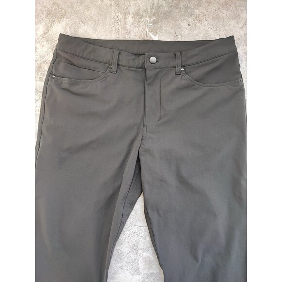 Lululemon Men's ABC Gray Classic-Fit 5 Pocket Pants Size 32 - Picture 4 of 11